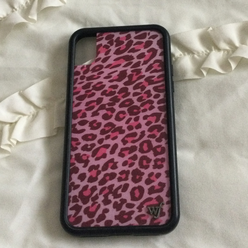 Wildflower leopard phone case